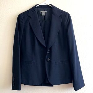 Navy pantsuit from Ann Taylor